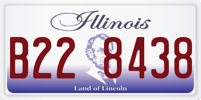 IL license plate B228438