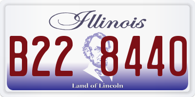 IL license plate B228440
