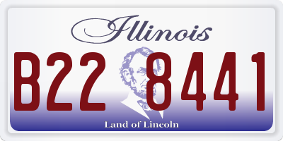 IL license plate B228441