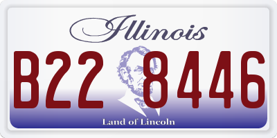 IL license plate B228446