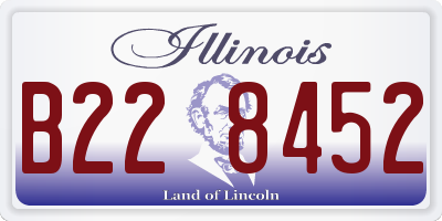 IL license plate B228452