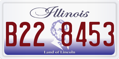 IL license plate B228453