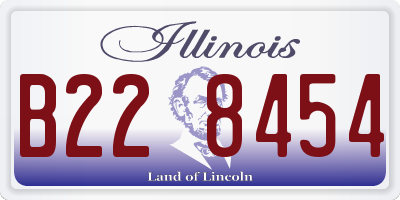 IL license plate B228454