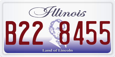 IL license plate B228455