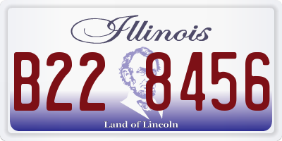 IL license plate B228456