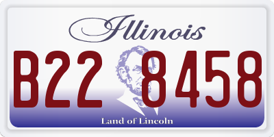 IL license plate B228458
