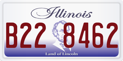 IL license plate B228462