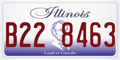 IL license plate B228463