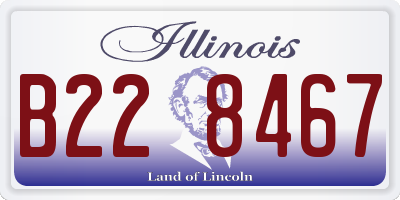IL license plate B228467