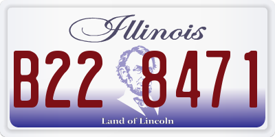 IL license plate B228471