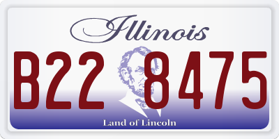 IL license plate B228475