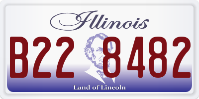IL license plate B228482