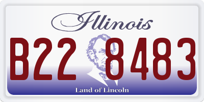 IL license plate B228483