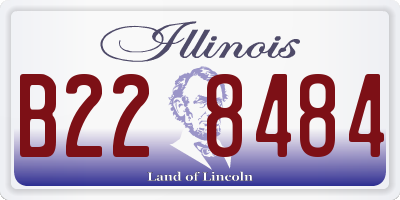 IL license plate B228484