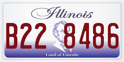 IL license plate B228486