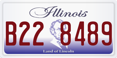 IL license plate B228489