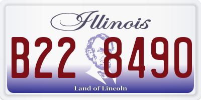 IL license plate B228490