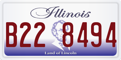 IL license plate B228494