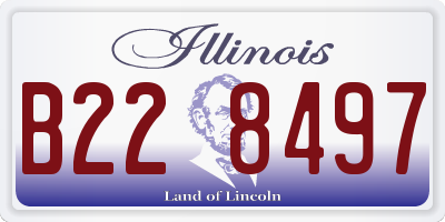 IL license plate B228497