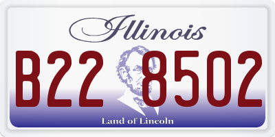 IL license plate B228502