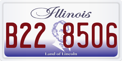 IL license plate B228506