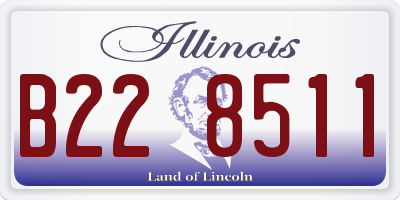 IL license plate B228511