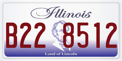 IL license plate B228512