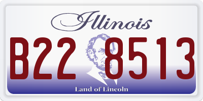 IL license plate B228513