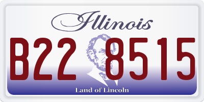 IL license plate B228515