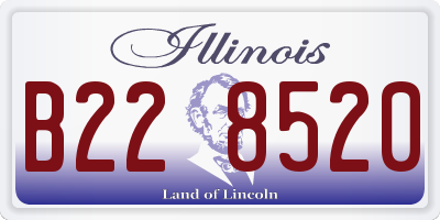 IL license plate B228520
