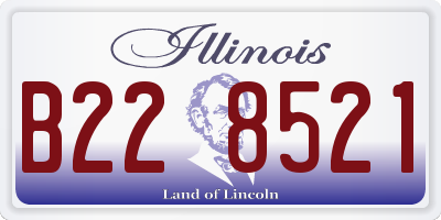 IL license plate B228521