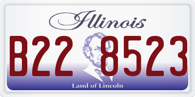 IL license plate B228523