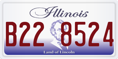 IL license plate B228524