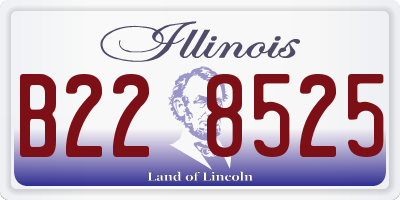IL license plate B228525