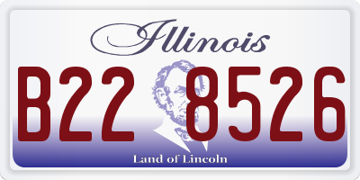 IL license plate B228526