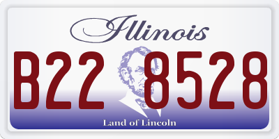 IL license plate B228528
