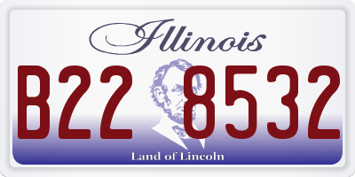 IL license plate B228532