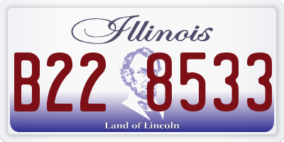 IL license plate B228533