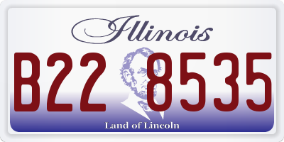 IL license plate B228535