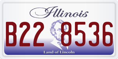 IL license plate B228536