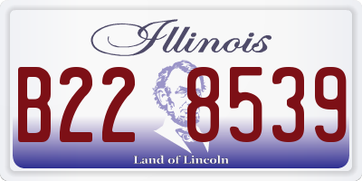 IL license plate B228539