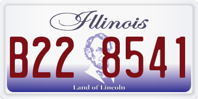 IL license plate B228541