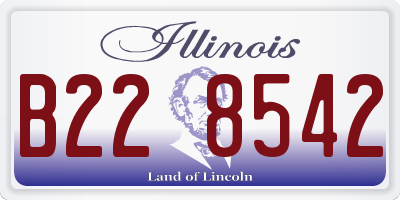IL license plate B228542