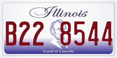 IL license plate B228544