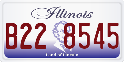 IL license plate B228545