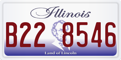 IL license plate B228546