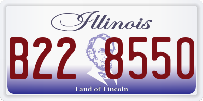 IL license plate B228550