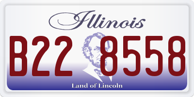 IL license plate B228558