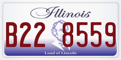 IL license plate B228559