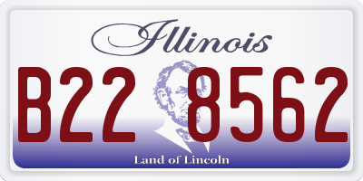 IL license plate B228562